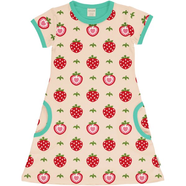 Kinderkleid - Dress SS STRAWBERRY - Erdbeere