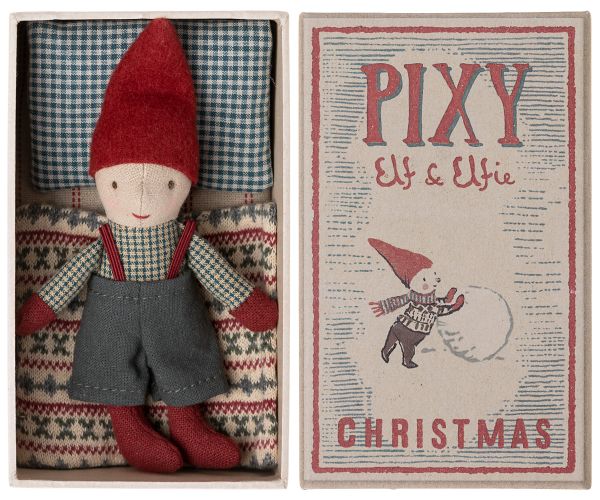 Pixy - Elf - Junge in Streichholzschachtel