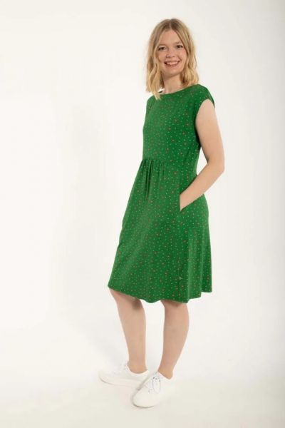 Kleid - Danedomenica Slub Dress - Grass Green SPRINKLE
