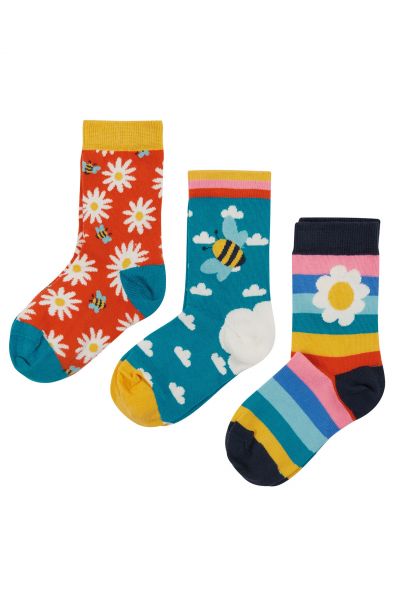 Rock My Socks 3 Pack - Rainbow Daisies
