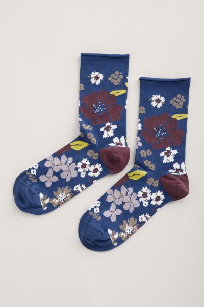 Socken - Women&#039;s Bamboo Arty Socks Dense Floral Squall