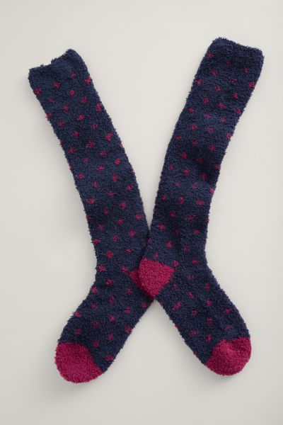Socken - Fluffies Socks Long - Confetti Maritime Garnet
