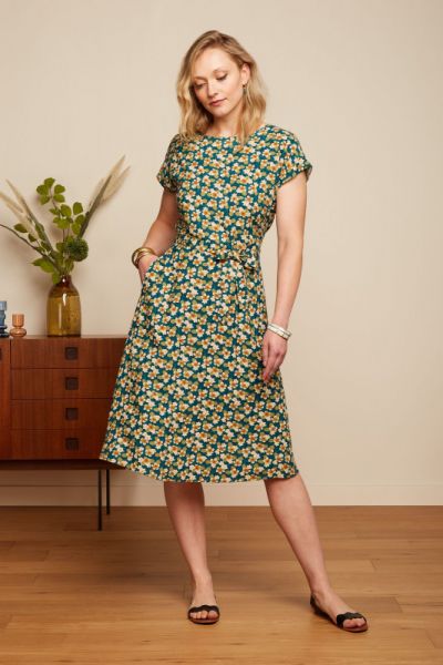 Kleid - Betty Loose Fit Dress Tammie - Ponderosa Green