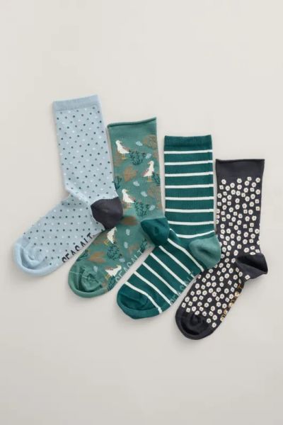Socken - Women&#039;s Sailor Socks Postbox- Friendly Parson&#039;s Beach Mix